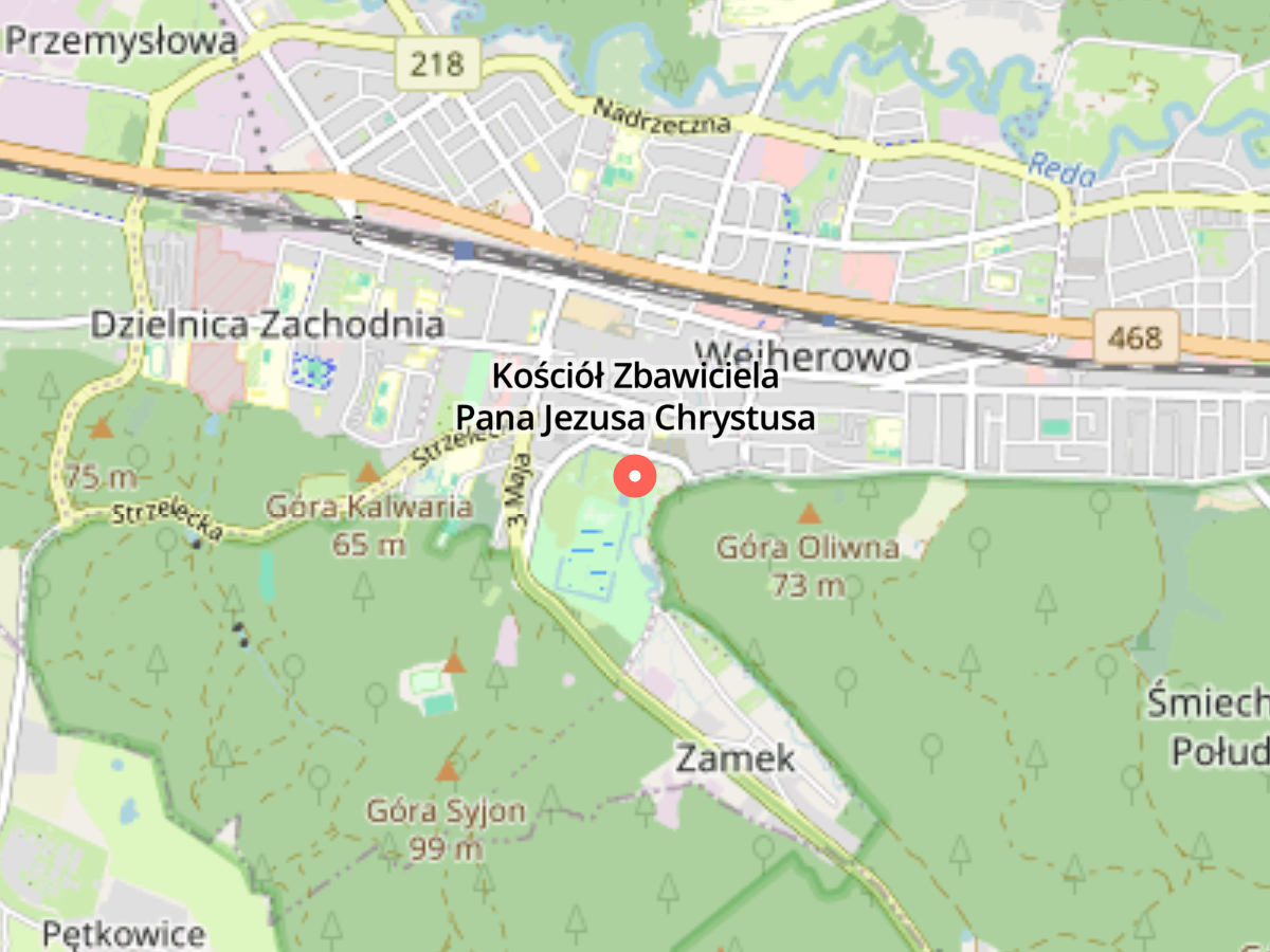 Mapa dla markera: Kościół Zbawiciela Pana Jezusa Chrystusa