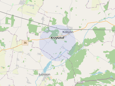 Mapa dla markera: Krzysztof